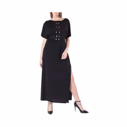 DIESEL D ALBA Womens Long Dress Round Neck Maxi - XS