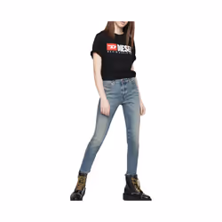 DIESEL BABHILA 084VF Womens Denim Jeans Casual Pants Slim Trousers Made in Italy - W25 L30