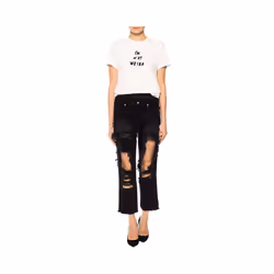 DIESEL T FLAVIA B Womens T-Shirt Crew Neck White Top - M