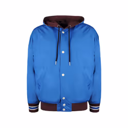 DIESEL S BONY Mens Hoodie Jacket Reversible Casual Ribbed Cuffs Varsity Jacket - M