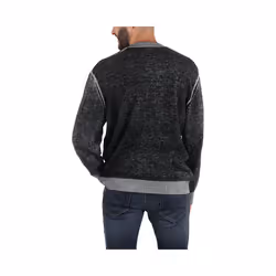 DIESEL K CONF Mens Sweatshirts Regular Crew Neck Pullover Casual Black Jumpers - S