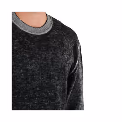 DIESEL K CONF Mens Sweatshirts Regular Crew Neck Pullover Casual Black Jumpers - S