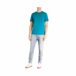 DIESEL T JUST POCKET Mens T-Shirt - Burgundy, S