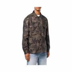 DIESEL S LATE PADD A Mens Shirt Jacket Camouflage - L