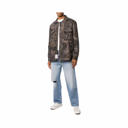 DIESEL S LATE PADD A Mens Shirt Jacket Camouflage - L