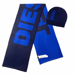 DIESEL R-FROTLIB-KIT Mens Scarf And Hat Gift Set - UNI, Blue