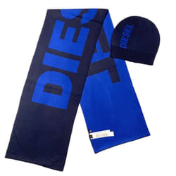 DIESEL R-FROTLIB-KIT Mens Scarf And Hat Gift Set - UNI, Blue