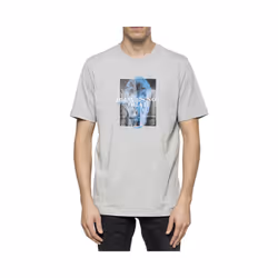DIESEL T JUST XV Mens T Shirt Short Sleeve Crew Neck Tees Casual Grey Summer Top - M