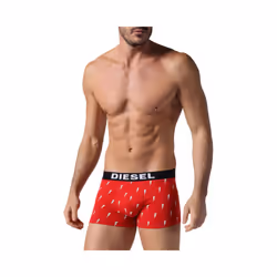 DIESEL SHAWN Mens Boxers Single Pack Red Underwear - XS