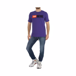 DIESEL T JUST DIVISION Mens T-Shirt Short Sleeve Crew Neck Top Casual Summer Tee - XS