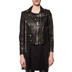 DIESEL L TERRY B Womens Jackets Biker Coats - XS