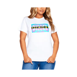 DIESEL T LIGA Womens T Shirt Crew Neck - White, M