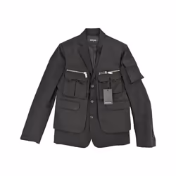 DSQUARED2 S74FZ0034 Mens Waistcoat Jacket Black - EU 48