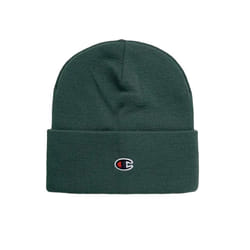 CHAMPION Mens Beanie Hat Thick knitted - Dark Green