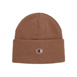 CHAMPION Mens Beanie Hat Thick knitted - Brown