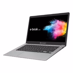 Microtech e-book Lite Intel® Celeron® N4020 Laptop 35.8 cm (14.1") Full HD 4 GB LPDDR4-SDRAM 120 GB SSD+eMMC Wi-Fi 5 (802.11ac) Windows 10 Pro Education Grey