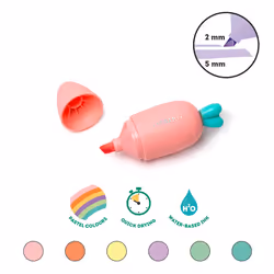 Legami Set Of 6 Mini Highlighters - Carrate Team