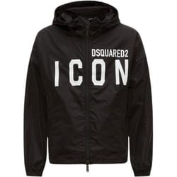 Dsquared2 Large Icon Logo Thin Black Windbreaker Jacket - L