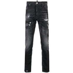 Dsquared2 Cool Guy Jean Black Paint Splattered Ripped Wash Jeans - W36 L30