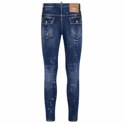 Dsquared2 Super Twinky Jean Splatter Design Blue Jeans - W44 L30