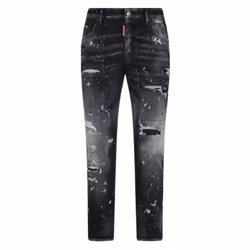 Dsquared2 Skater Jean Paint Splatter Black Wash Jeans - W34 L30