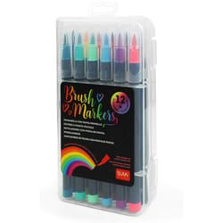 LEGAMI Brush Marker Pens - Water-based Ink - Pack of 12