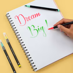 LEGAMI Brush Marker Pens - Water-based Ink - Pack of 12