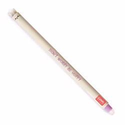 Legami Erasable Gel Pen, Bunny, Capped gel pen, Purple, Grey, Plastic, Round, 8 mm
