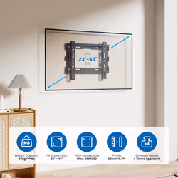 Ewent EW1501 TV mount/stand 109.2 cm (43") Black