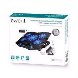 Ewent EW1259 laptop cooling pad 43.2 cm (17") 2500 RPM Black - Additional view 5