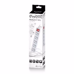 Ewent EW3955 power extension 1.5 m 5 AC outlet(s) Indoor White - Additional view 2