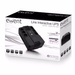Ewent EW3945 uninterruptible power supply (UPS) Line-Interactive 0.6 kVA 360 W 1 AC outlet(s) - Additional view 5