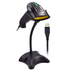 Ewent EW3400 barcode reader Handheld bar code reader 1D Laser Black
