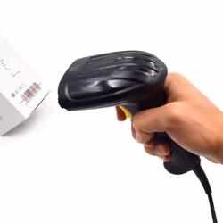 Ewent EW3400 barcode reader Handheld bar code reader 1D Laser Black
