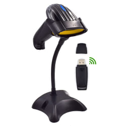 Ewent EW3430 barcode reader Handheld bar code reader 1D LED Black