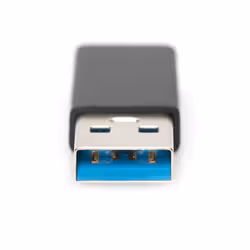 Ewent EW9650 cable gender changer USB Type-A USB Type-C Black