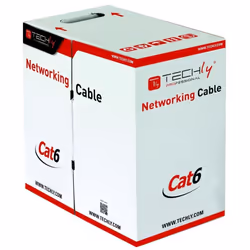 Techly ITP9-FLU-0305, 305 m, Cat6, U/UTP (UTP), Grey