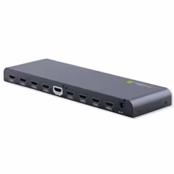 Techly Splitter HDMI 2.0 4K UHD 3D 8-way, HDMI, 8x HDMI, 3840 x 2160 pixels, Black, Aluminium, 4K Ultra HD