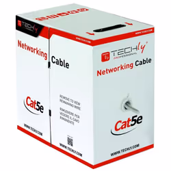Techly ITP8-FLU-0305 networking cable Grey 305 m Cat5e U/UTP (UTP)
