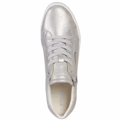 ) Geox D Blomiee A Synthetic Polyurethane Women's Silver Trainers - Silver, 5 (Adults'