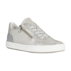 ) Geox D Blomiee A Synthetic Polyurethane Women's Silver Trainers - Silver, 7 (Adults'