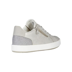 ) Geox D Blomiee A Synthetic Polyurethane Women's Silver Trainers - Silver, 7.5 (Adults'