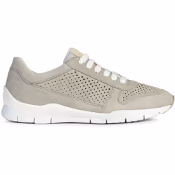 ) Geox D Sukie B Leather Women's Light Grey Trainers - Grey, 3 (Adults' - Additional view 4