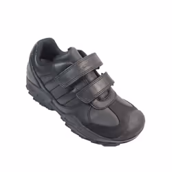 ) J New Savage | Black Leather | Boys School Shoes - 10 (Children's