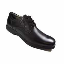 ) Federico | Black Leather | Boys School Shoes - 2.5 (Adults' - Additional view 4