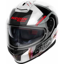 Nolan N80-8 Wanted N-Com Helmet, black-grey-white, Size XL for Men