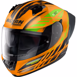 Nolan N60-6 Sport Hotfoot Helmet, black-orange, Size M for Men