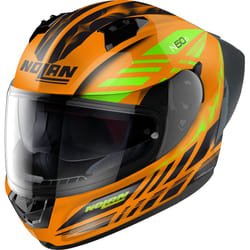 Nolan N60-6 Sport Hotfoot Helmet, black-orange, Size L for Men