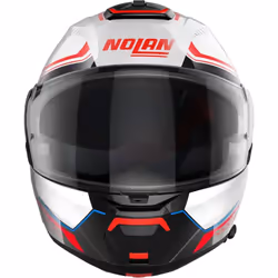 Nolan N100-6 Surveyor N-Com Modular Flip-Up Helmet Metal White / Blue / Red - XXL