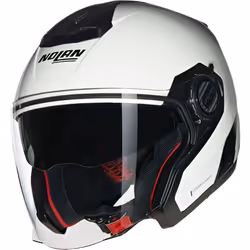 Nolan N40-5 06 Classico N-Com Jet Helmet, white, Size M for Men
